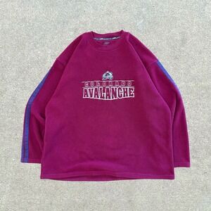 Vintage Colorado Avalanche sweatshirt Men's 2XL Red Pullover embroidered NHL